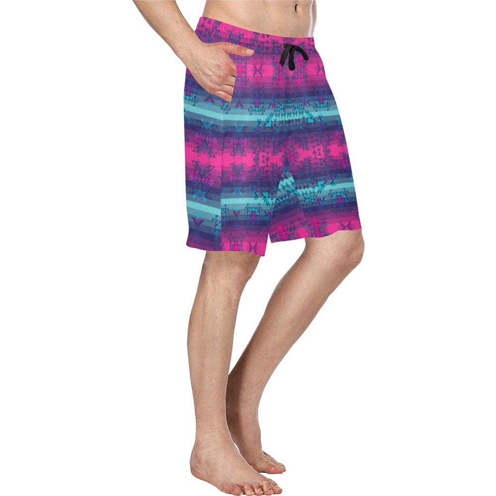 Dimensional Brightburn Men's All Over Print Casual Shorts (Model L23) short e-joyer