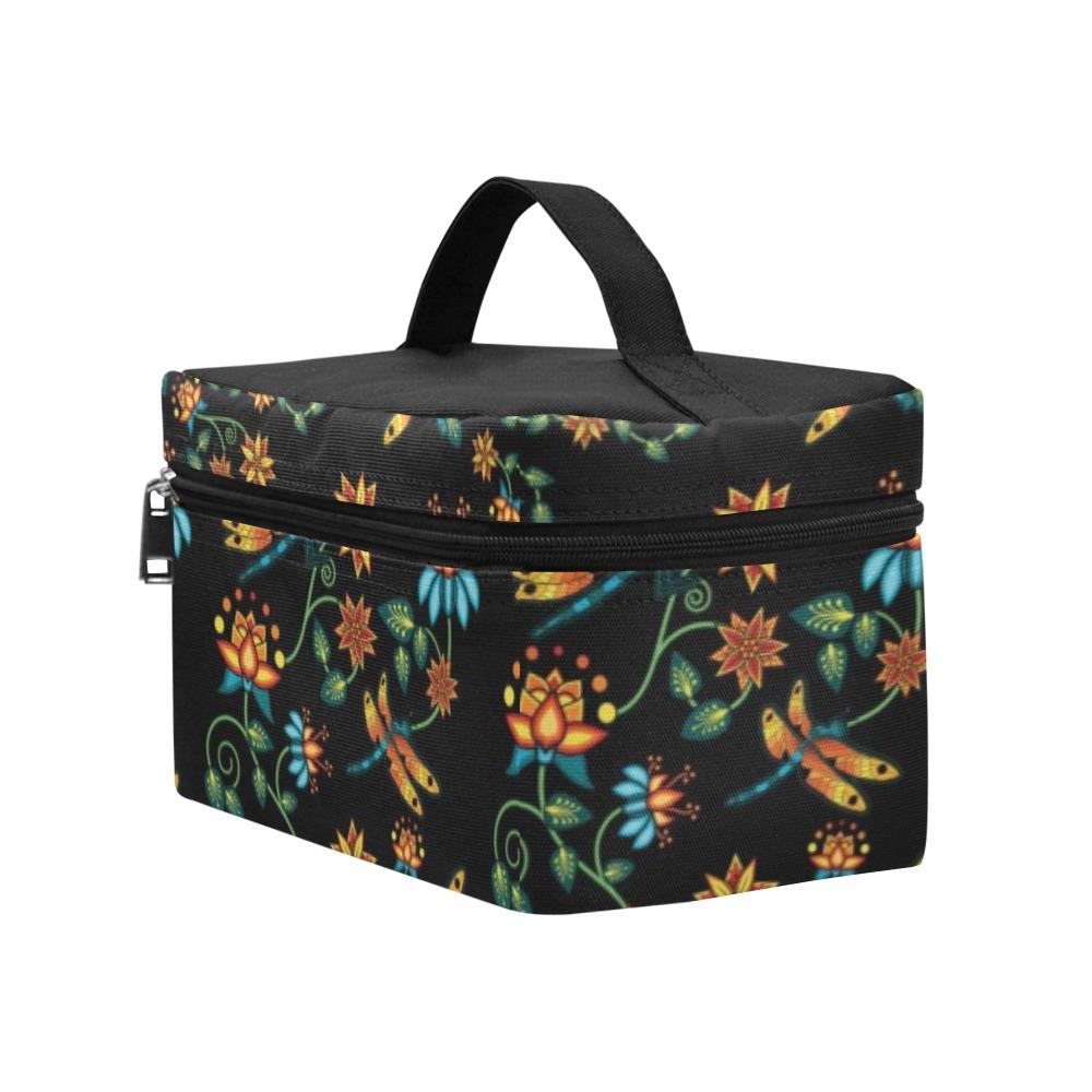 Dragon Lily Noir Cosmetic Bag/Large (Model 1658) bag e-joyer