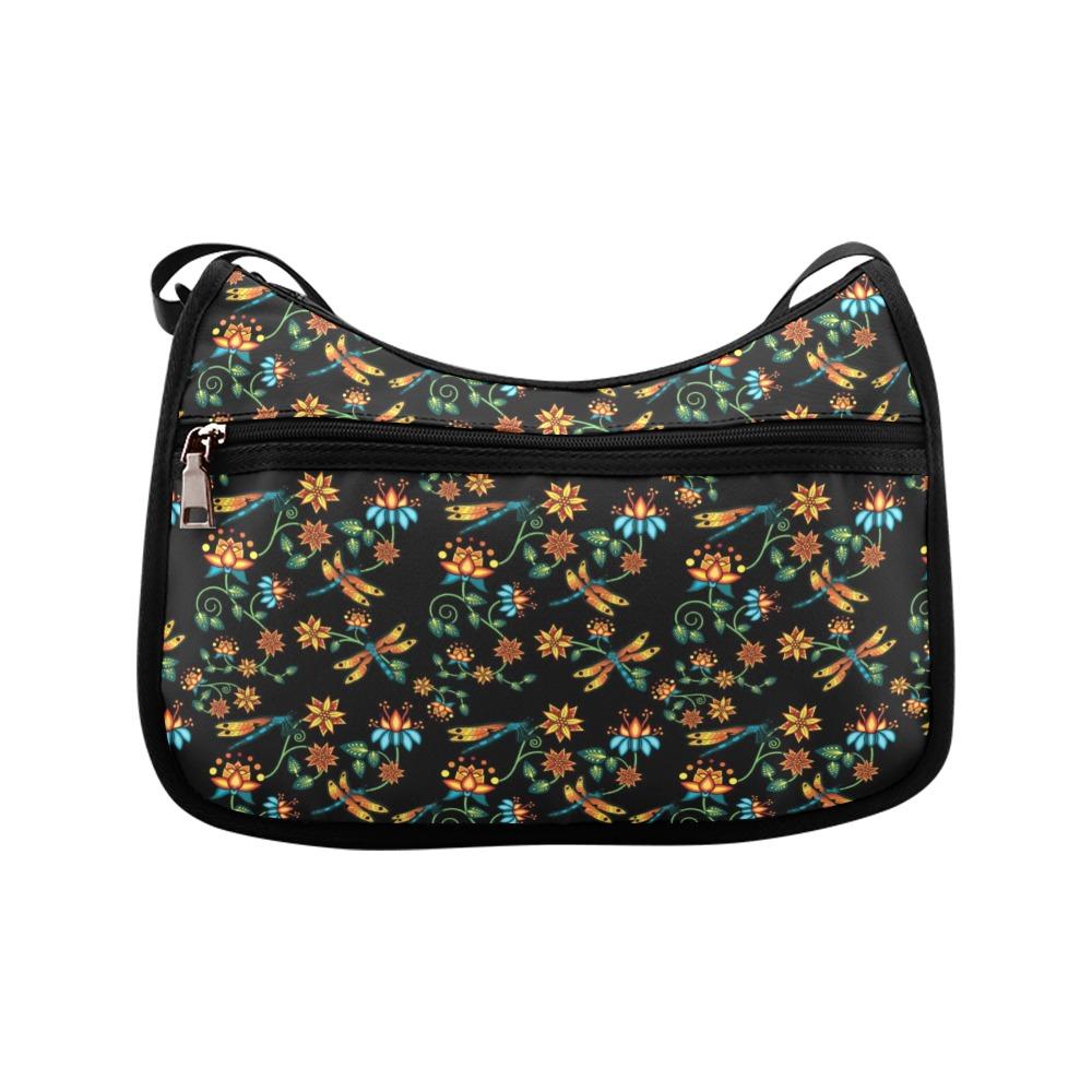 Dragon Lily Noir Crossbody Bags (Model 1616) Crossbody Bags (1616) e-joyer