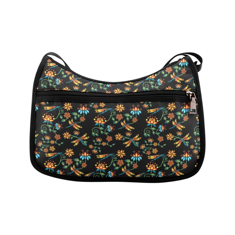 Dragon Lily Noir Crossbody Bags (Model 1616) Crossbody Bags (1616) e-joyer