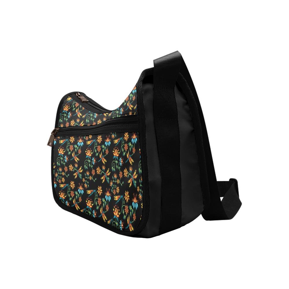 Dragon Lily Noir Crossbody Bags (Model 1616) Crossbody Bags (1616) e-joyer