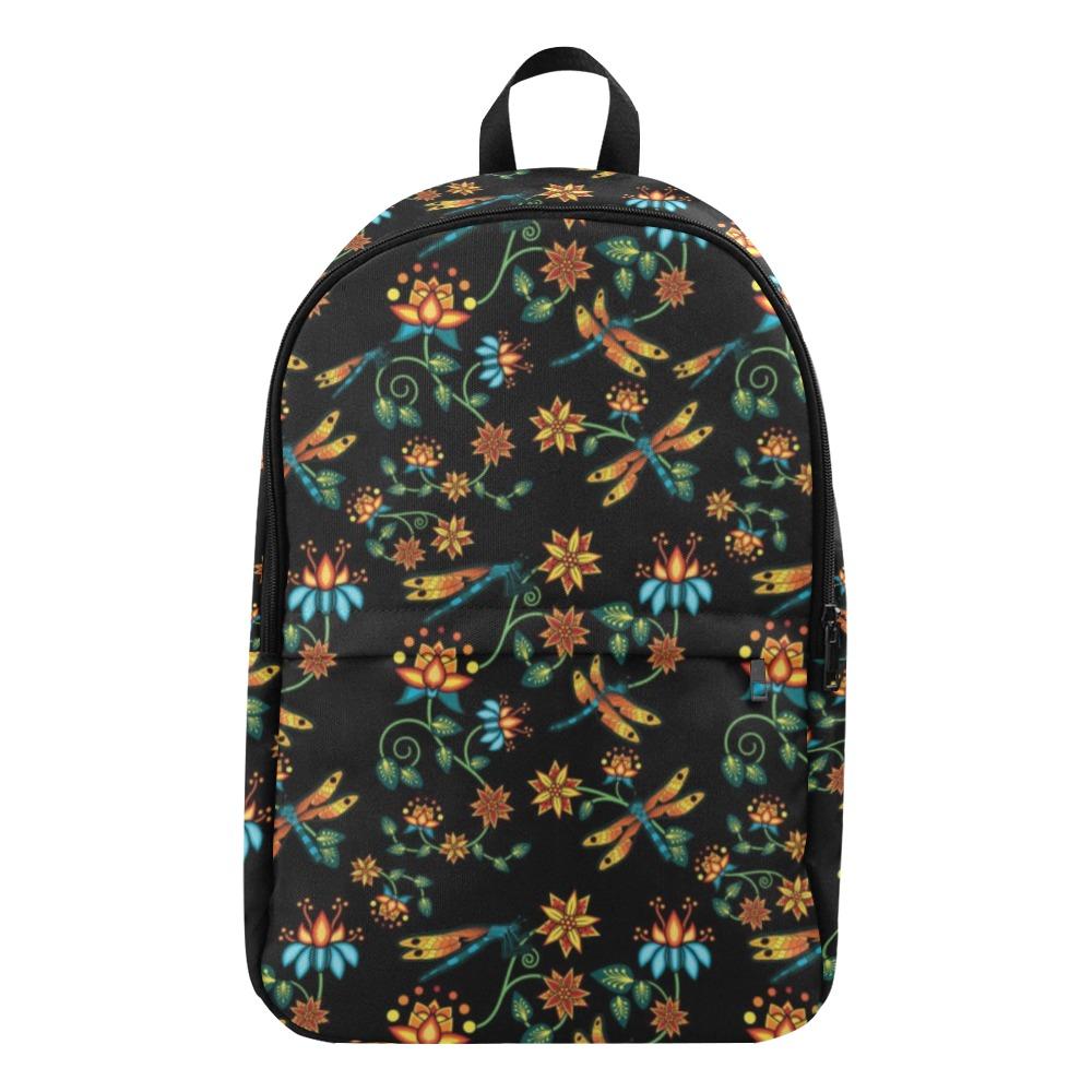 Dragon Lily Noir Fabric Backpack for Adult (Model 1659) Casual Backpack for Adult (1659) e-joyer