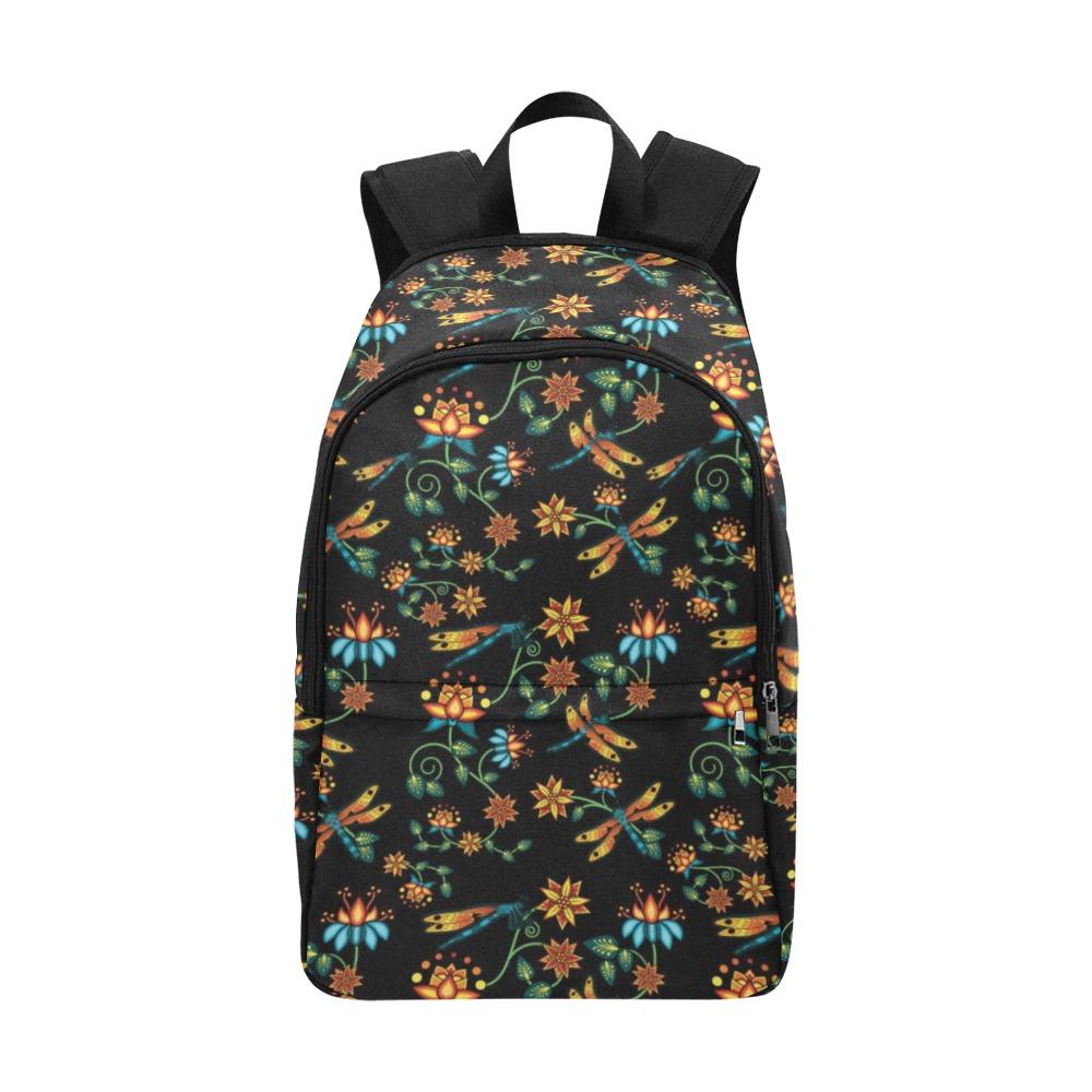 Dragon Lily Noir Fabric Backpack for Adult (Model 1659) Casual Backpack for Adult (1659) e-joyer