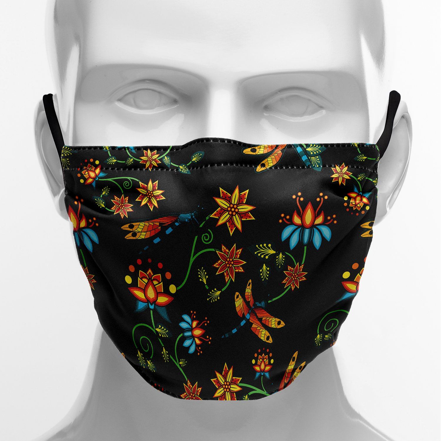 Dragon Lily Noir Face Cover Herman