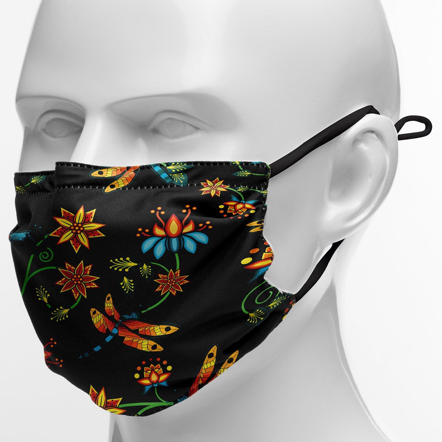 Dragon Lily Noir Face Cover Herman