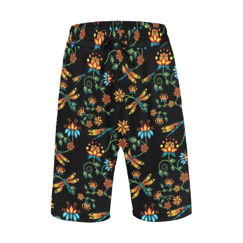 Dragon Lily Noir Men's All Over Print Casual Shorts (Model L23) Men's Casual Shorts (L23) e-joyer