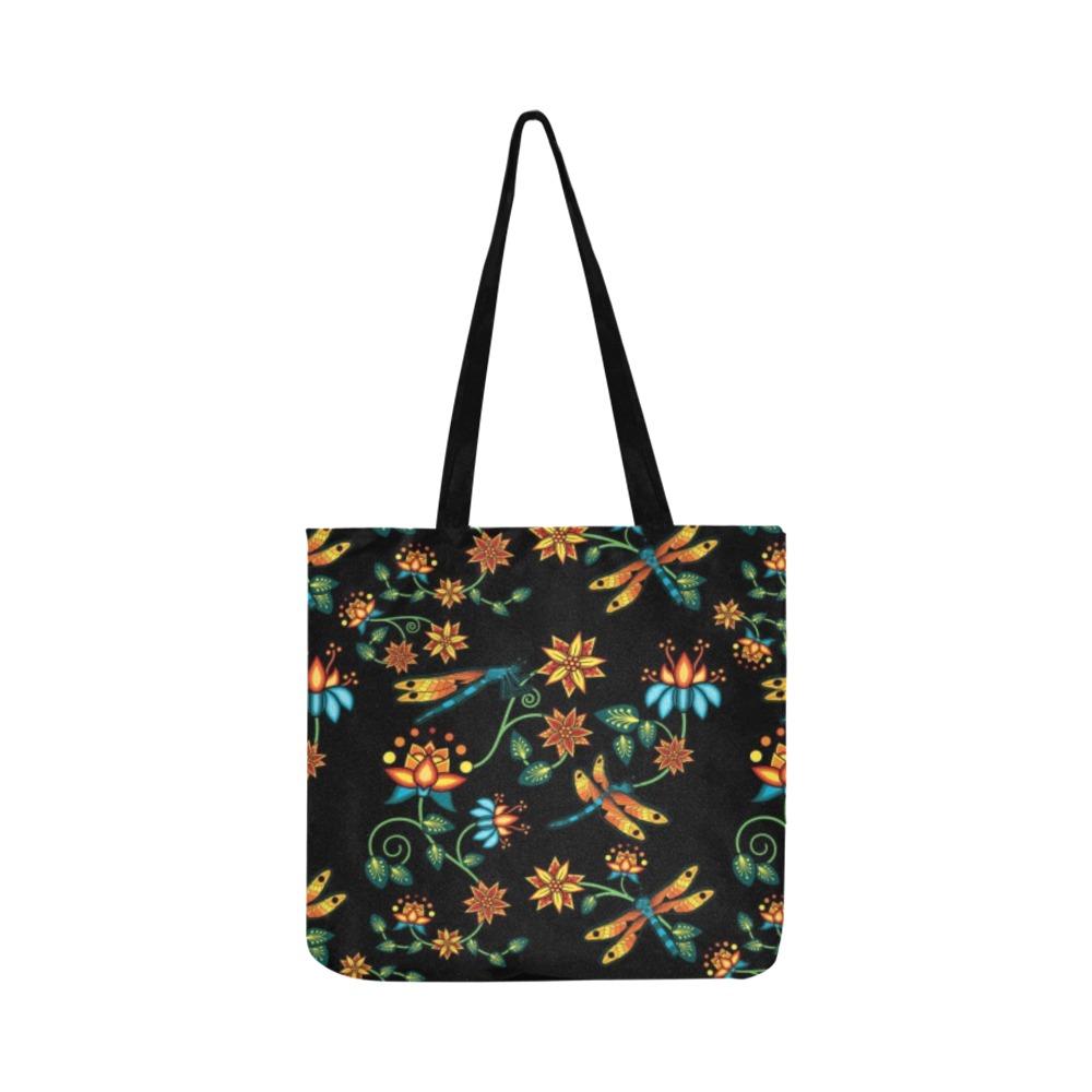 Dragon Lily Noir Reusable Shopping Bag Model 1660 (Two sides) Shopping Tote Bag (1660) e-joyer