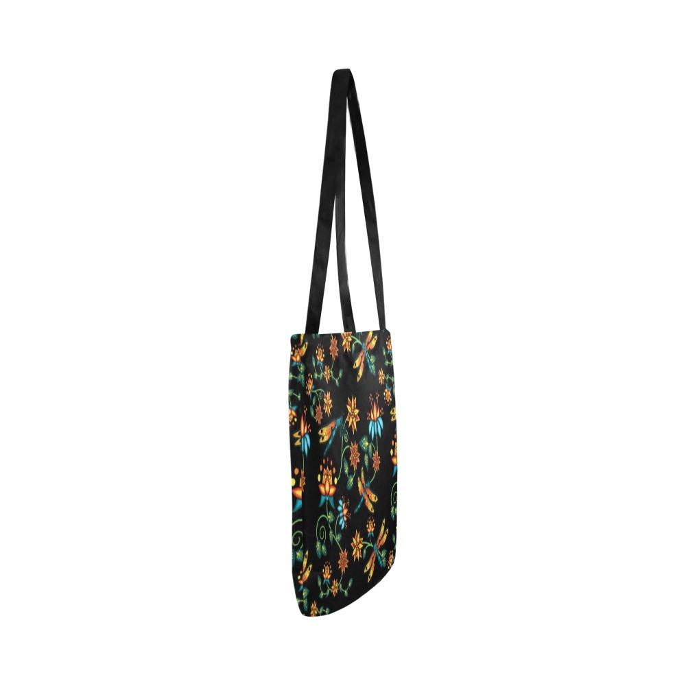 Dragon Lily Noir Reusable Shopping Bag Model 1660 (Two sides) Shopping Tote Bag (1660) e-joyer