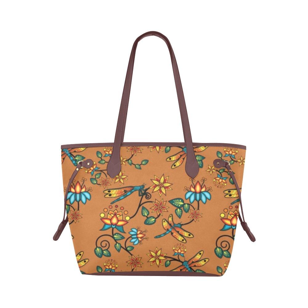 Dragon Lily Sierra Clover Canvas Tote Bag (Model 1661) Clover Canvas Tote Bag (1661) e-joyer