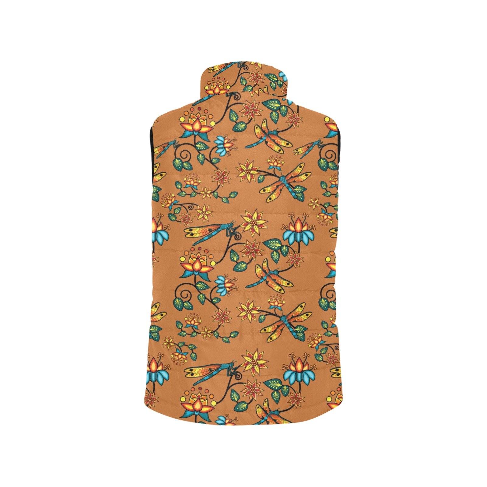 Dragon Lily Sierra Men's Padded Vest Jacket (Model H44) Men's Padded Vest Jacket (H44) e-joyer