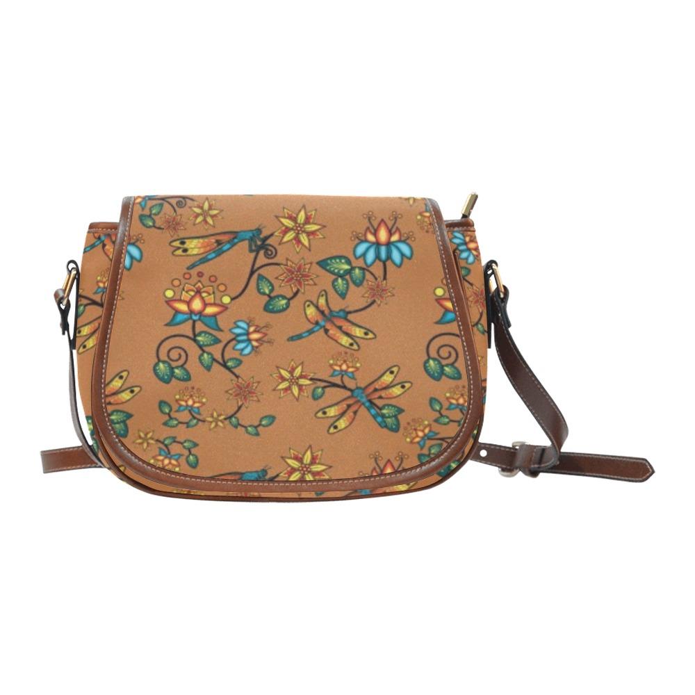 Dragon Lily Sierra Saddle Bag/Small (Model 1649) Full Customization Saddle Bag/Small (Full Customization) e-joyer 