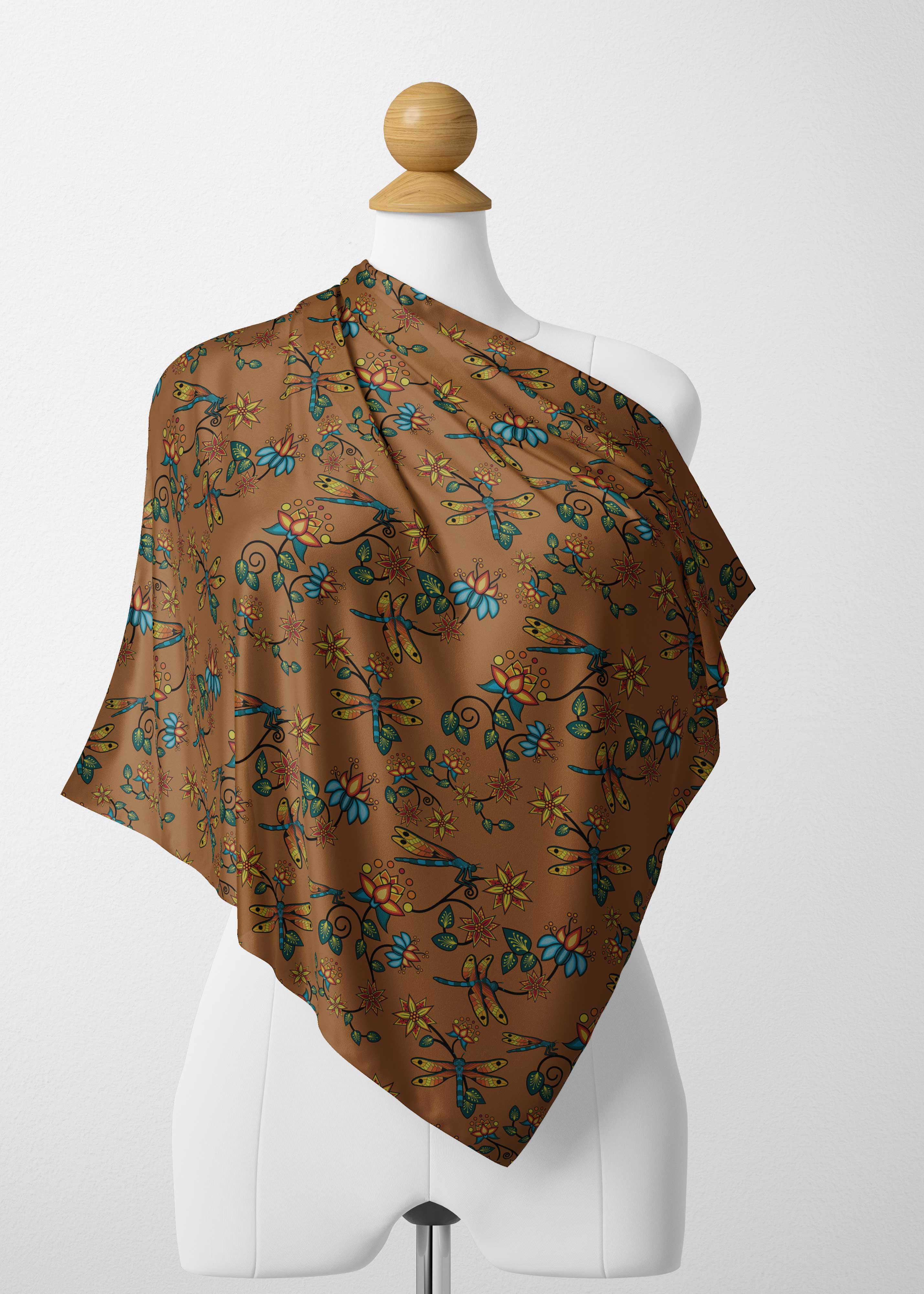 Dragon Lily Sierra Satin Shawl Scarf 49 Dzine
