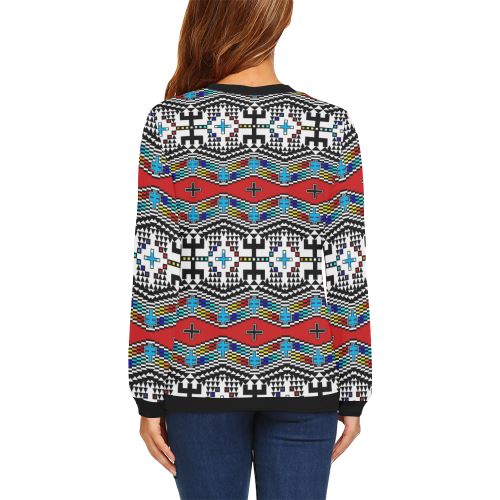 dragonflies All Over Print Crewneck Sweatshirt for Women (Model H18) Crewneck Sweatshirt for Women (H18) e-joyer