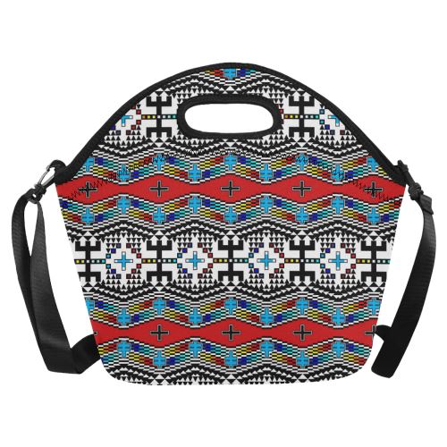 dragonflies Neoprene Lunch Bag/Large (Model 1669) Neoprene Lunch Bag/Large (1669) e-joyer