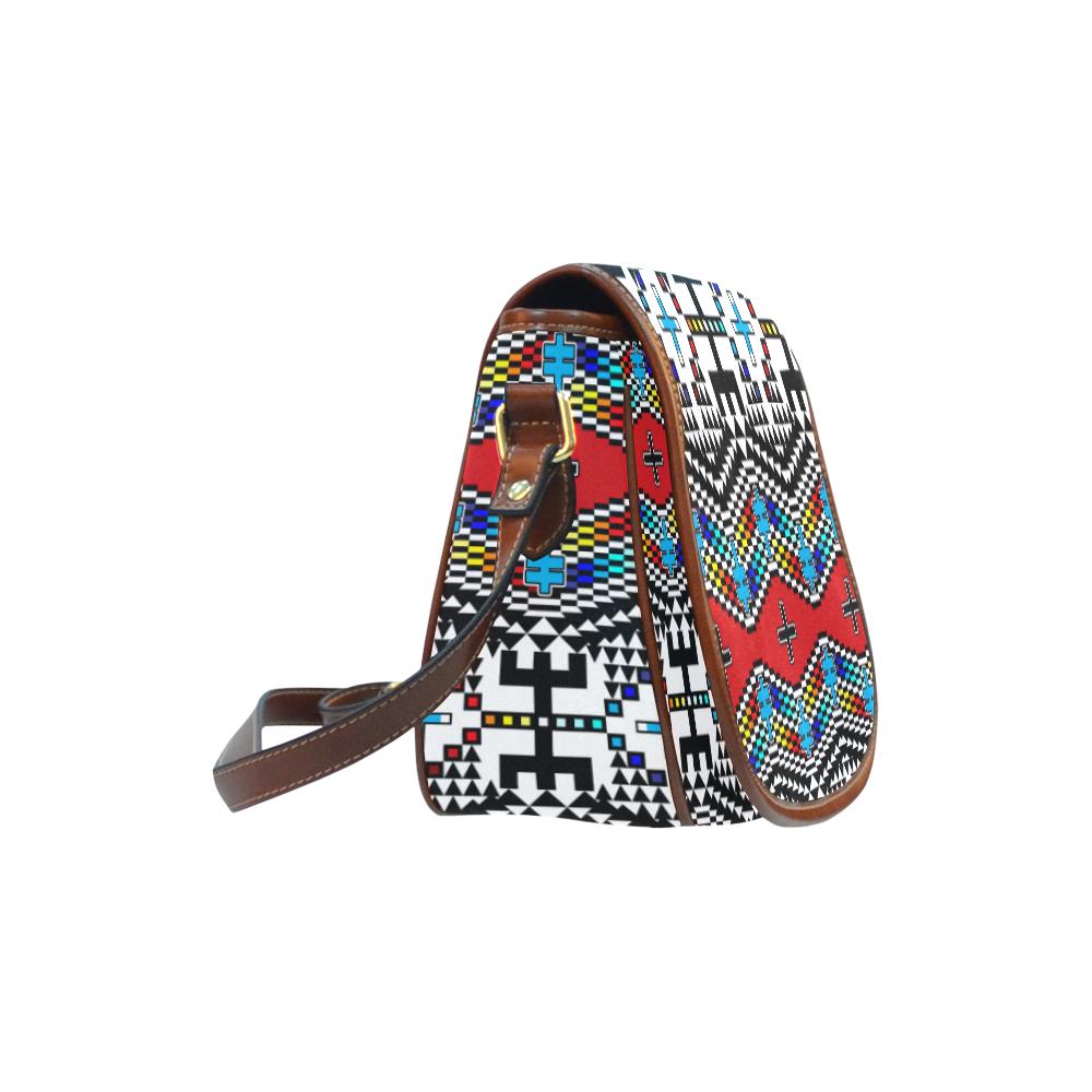 dragonflies Saddle Bag/Small (Model 1649) Full Customization Saddle Bag/Small (Full Customization) e-joyer