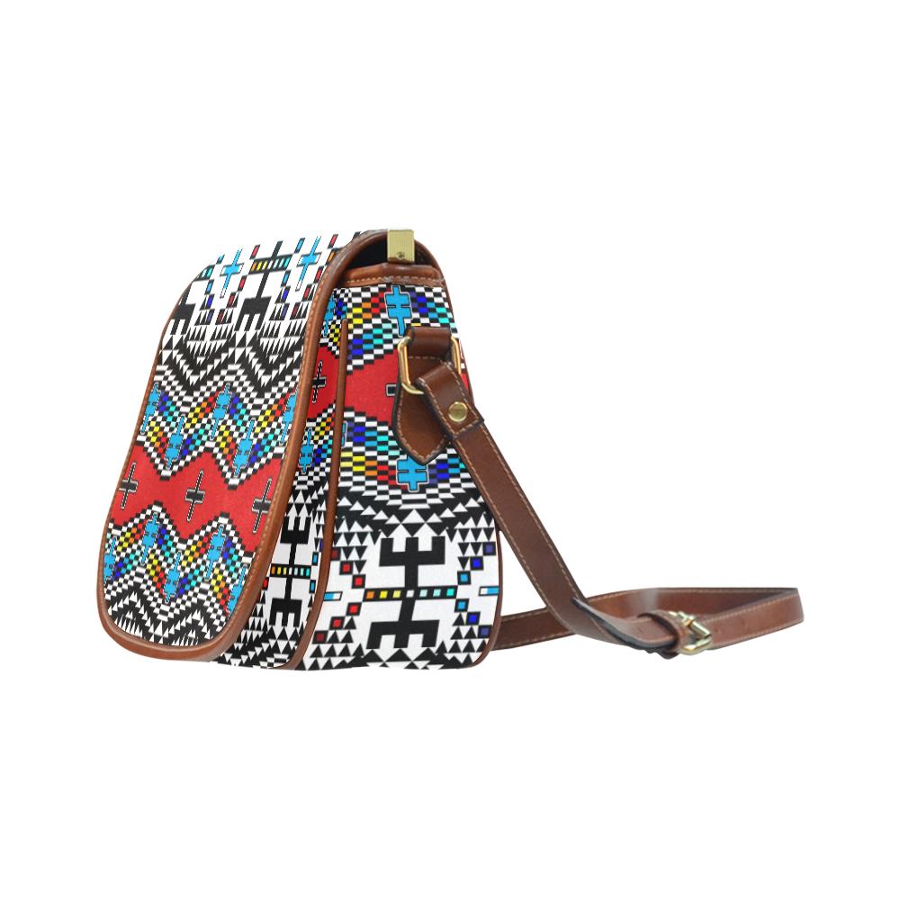 dragonflies Saddle Bag/Small (Model 1649) Full Customization Saddle Bag/Small (Full Customization) e-joyer