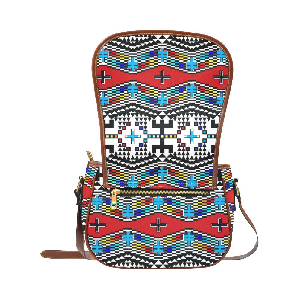 dragonflies Saddle Bag/Small (Model 1649) Full Customization Saddle Bag/Small (Full Customization) e-joyer
