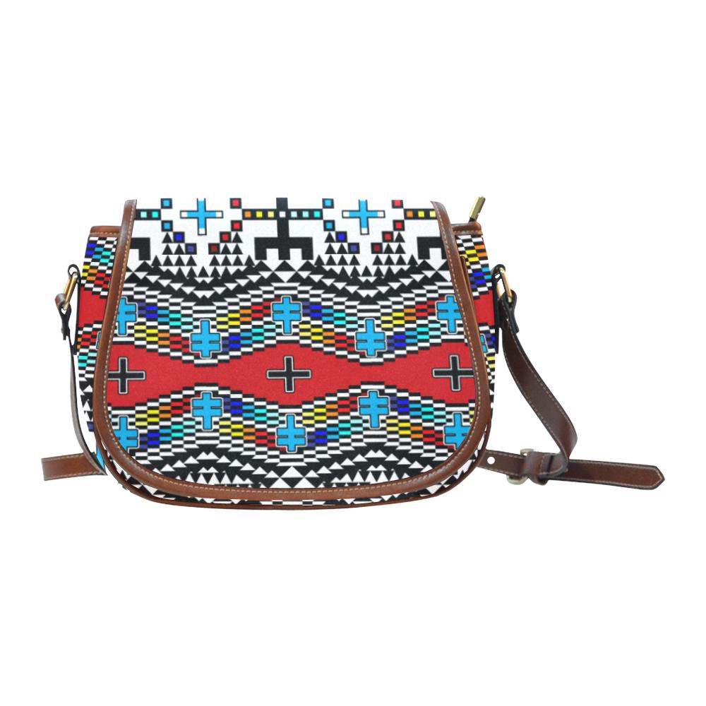 dragonflies Saddle Bag/Small (Model 1649) Full Customization Saddle Bag/Small (Full Customization) e-joyer