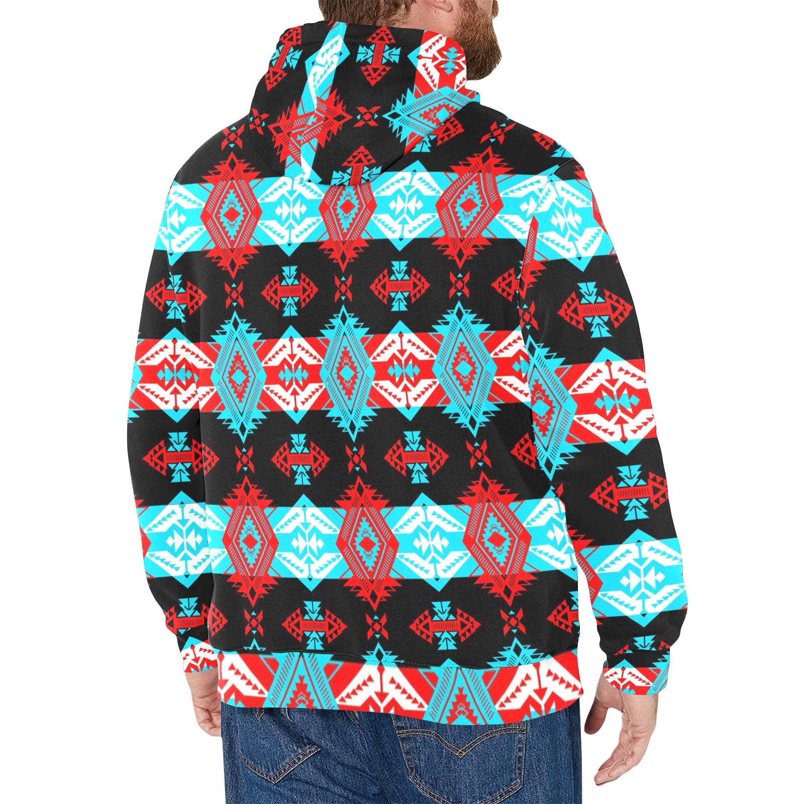 Sovereign Nation Trade Men's Long Sleeve Fleece Hoodie