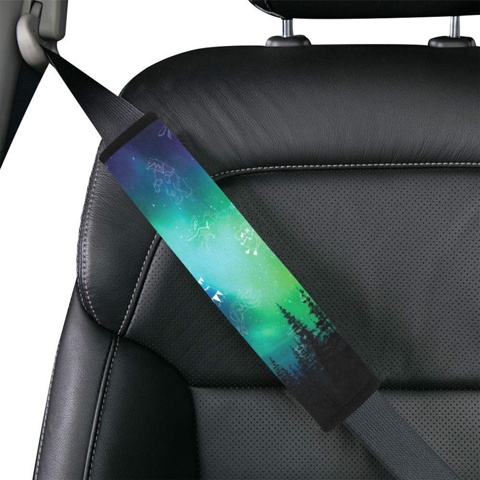 Aurora Medicine Animals Car Seat Belt Cover 7''x12.6'' (Pack of 2)