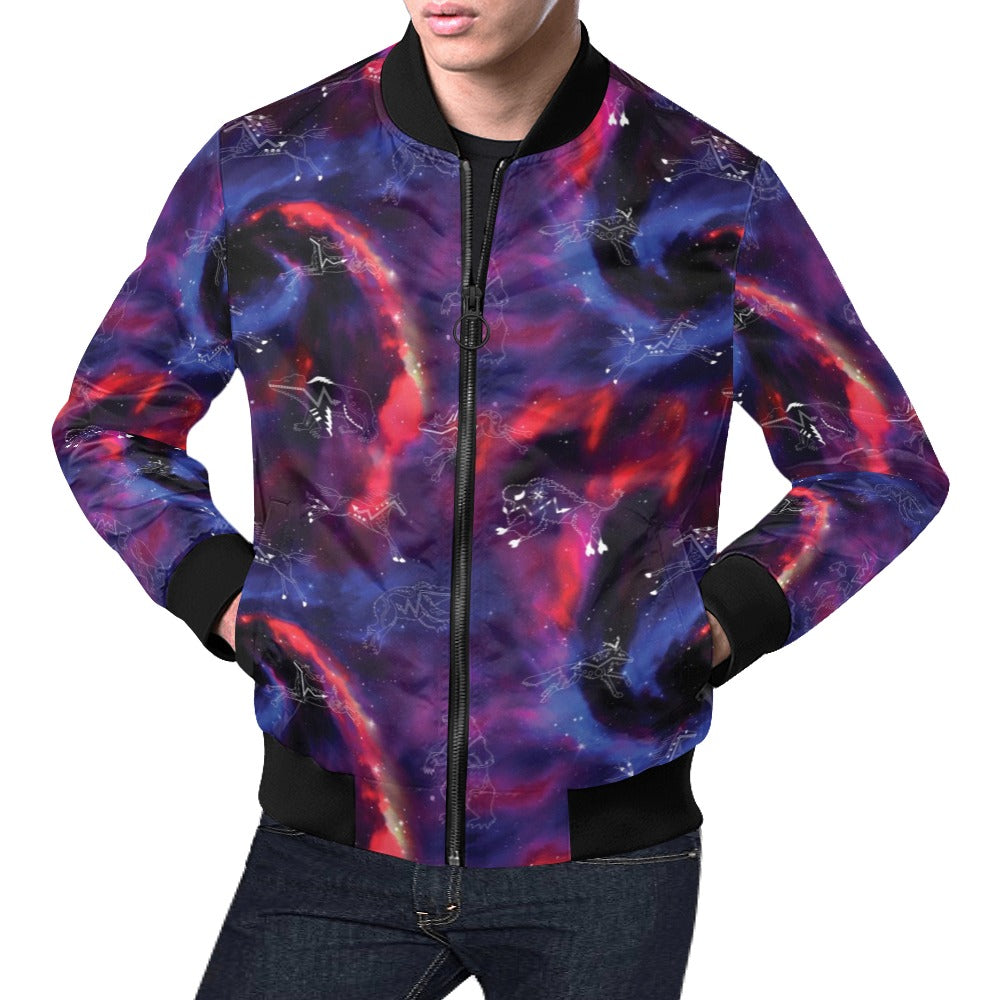 Printed bomber outlet jacket mens