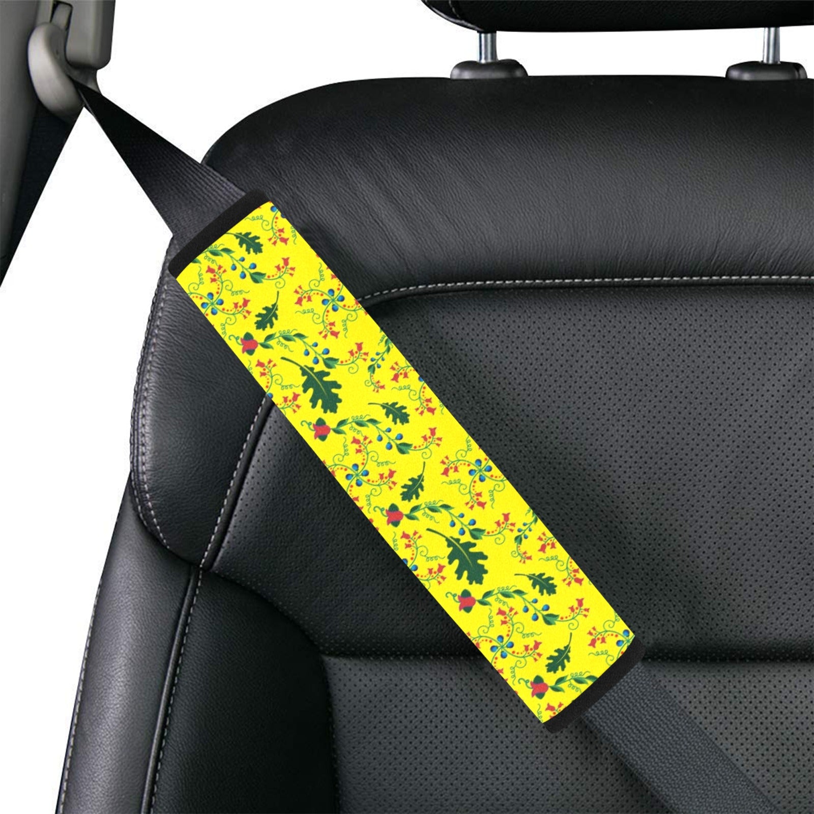 Vine Life Lemon Car Seat Belt Cover 7''x12.6'' (Pack of 2)