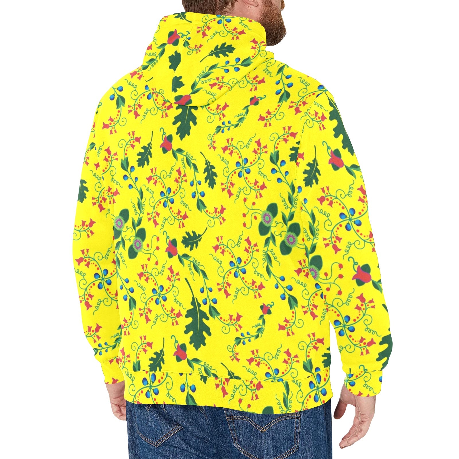 Vine Life Lemon Men's Long Sleeve Fleece Hoodie