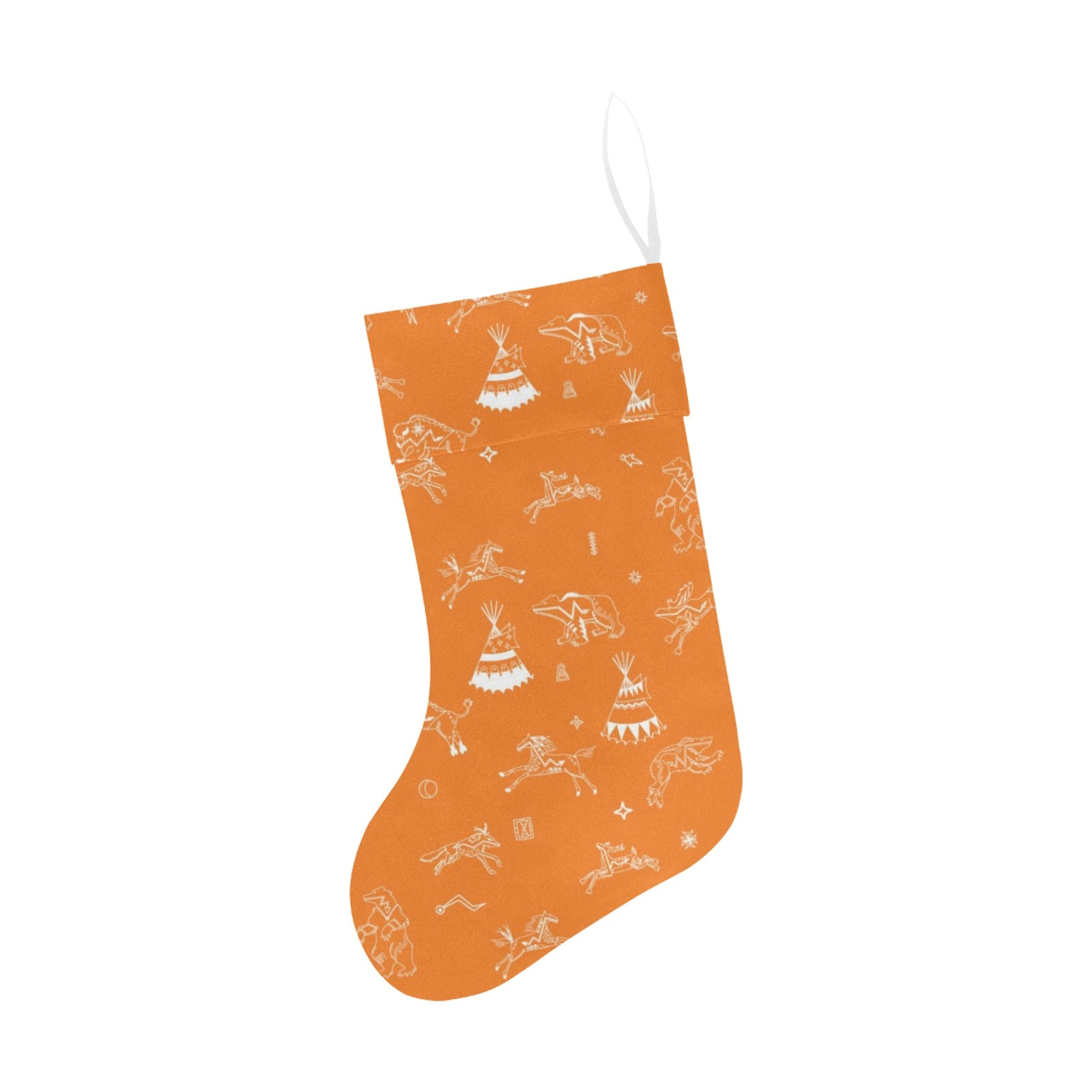 Ledger Dabbles Orange Christmas Stocking