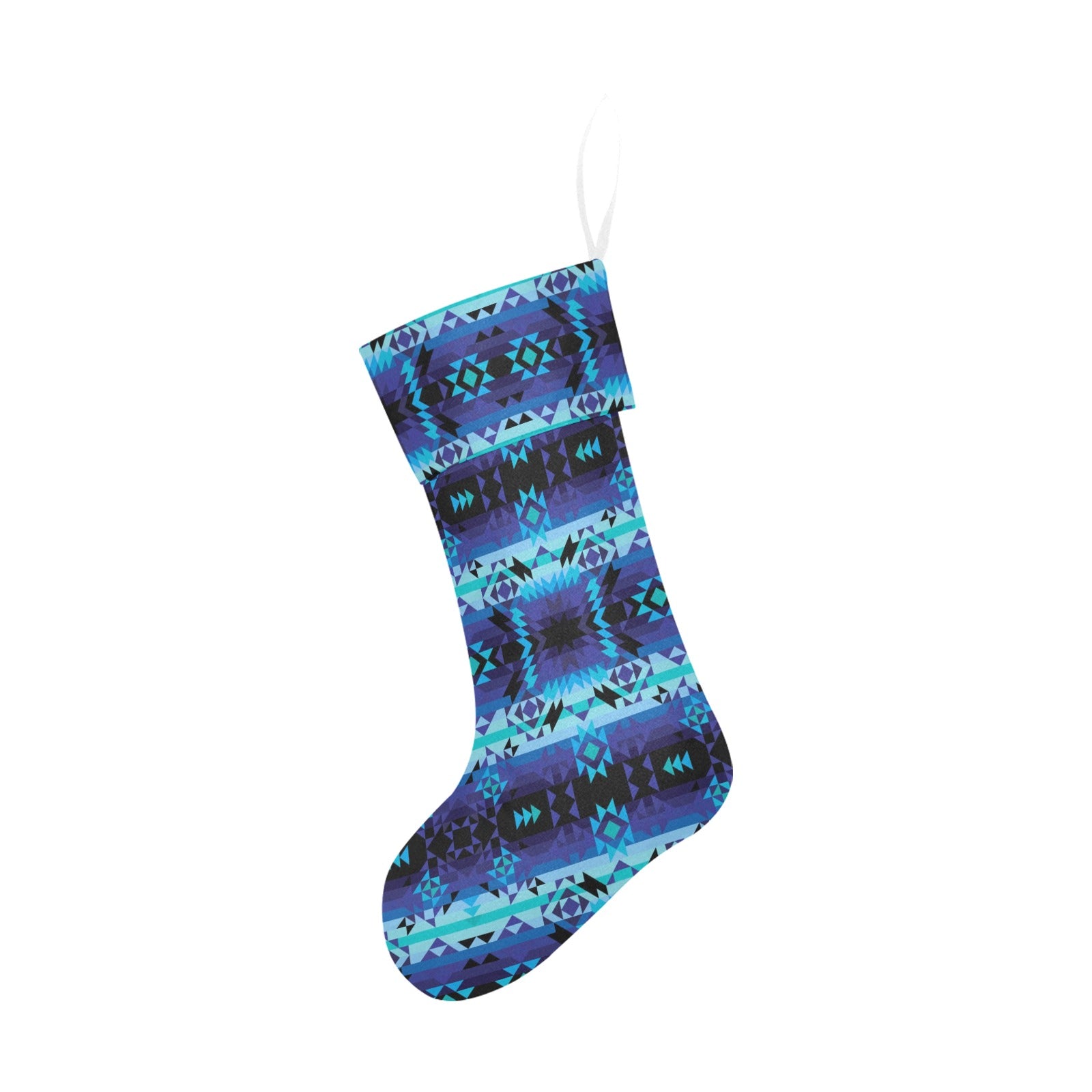 Blue Star Christmas Stocking