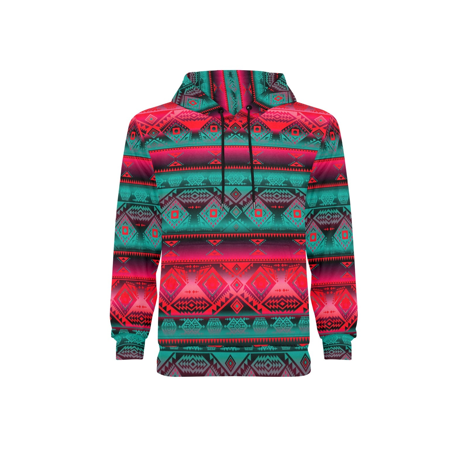 California Coast Summer Gather Men's Long Sleeve Fleece Hoodie