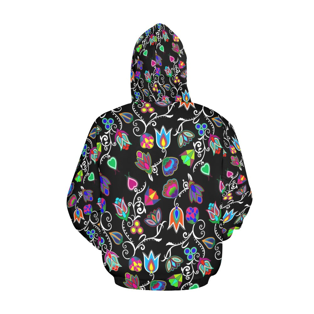 Indigenous Paisley Black Hoodie for Men (USA Size)