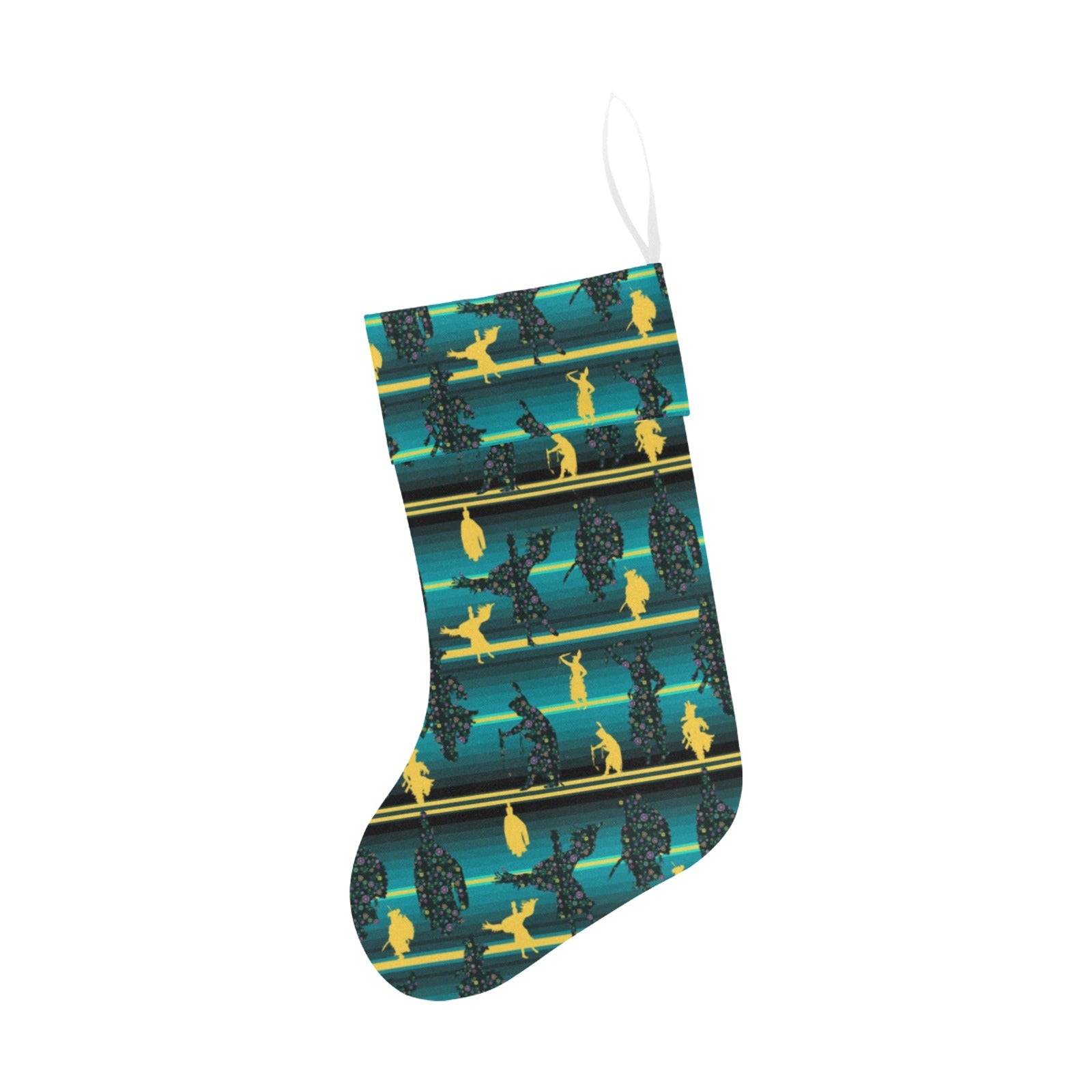 Dancers Inspire Green Christmas Stocking