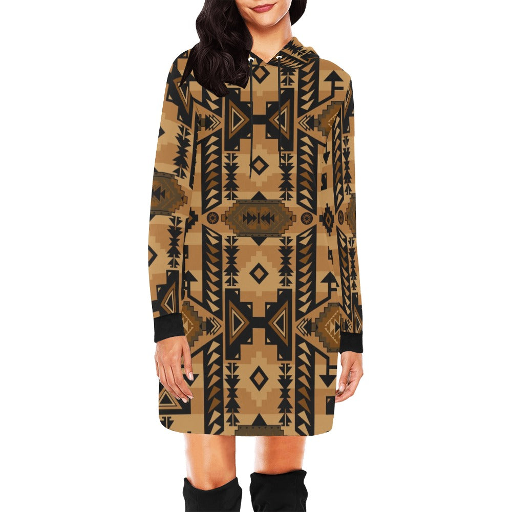 Chiefs Mountain Tan Hoodie Dress