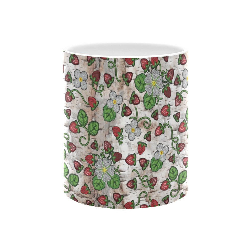 Strawberry Dreams Br Bark White Mug(11OZ)