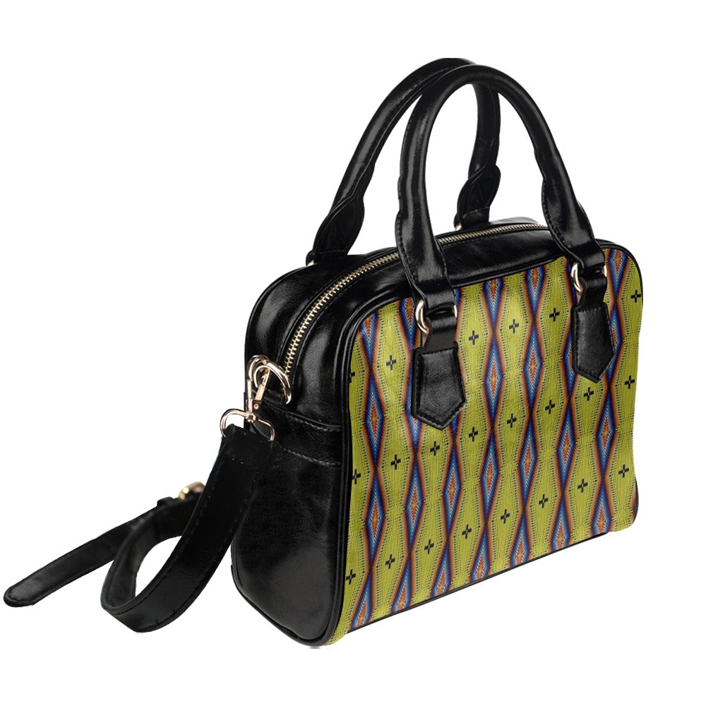 Diamond in the Bluff Yellow Shoulder Handbag