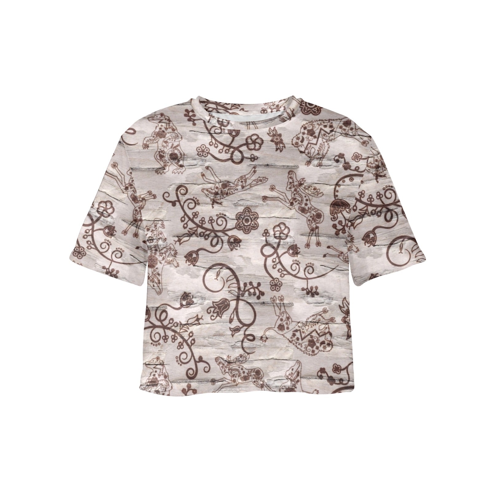 Forest Medley Women's Cropped T-shirt