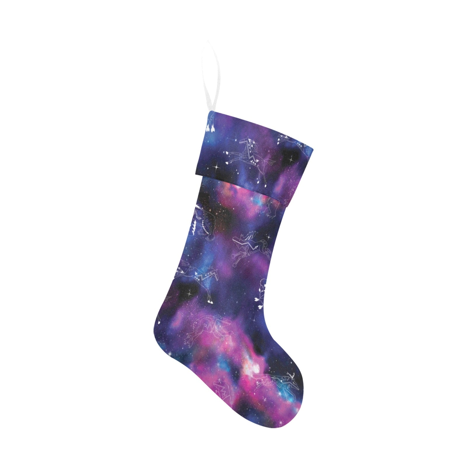 Animal Ancestors 1 Blue and Pink Christmas Stocking