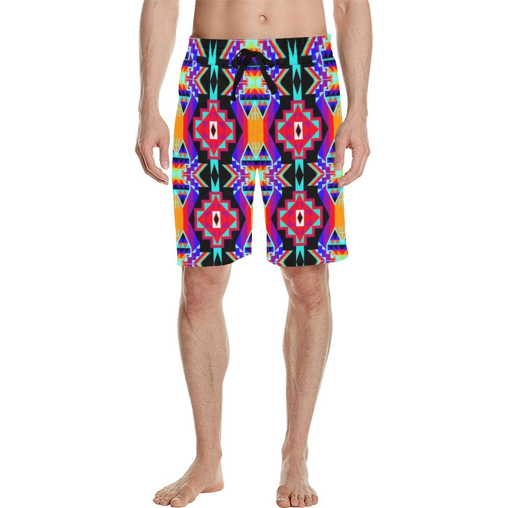 Fancy Bustle Men's All Over Print Casual Shorts (Model L23) Men's Casual Shorts (L23) e-joyer