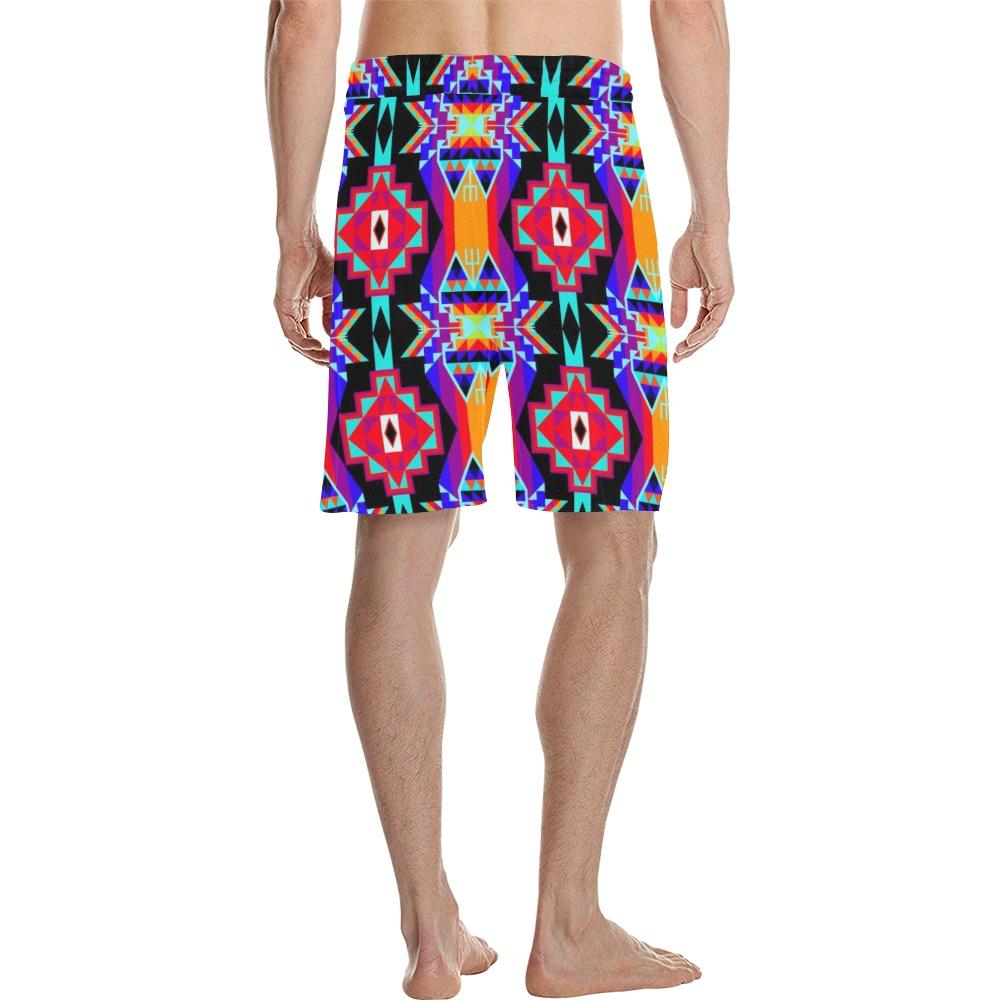 Fancy Bustle Men's All Over Print Casual Shorts (Model L23) Men's Casual Shorts (L23) e-joyer