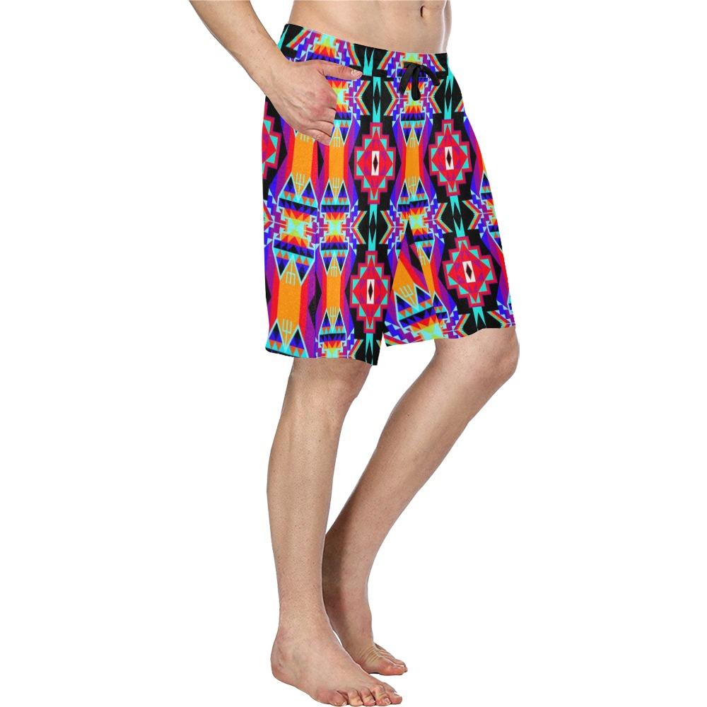 Fancy Bustle Men's All Over Print Casual Shorts (Model L23) Men's Casual Shorts (L23) e-joyer