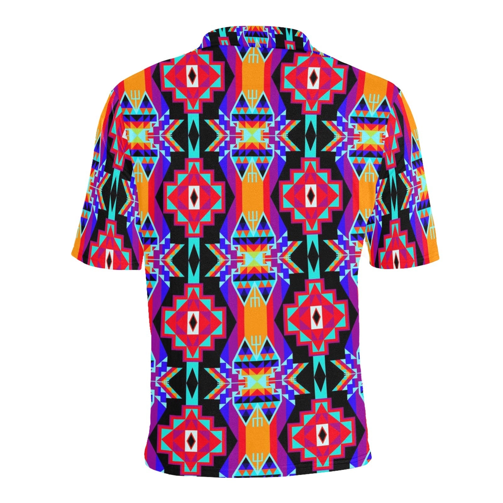 Fancy Bustle Men's All Over Print Polo Shirt (Model T55) Men's Polo Shirt (Model T55) e-joyer