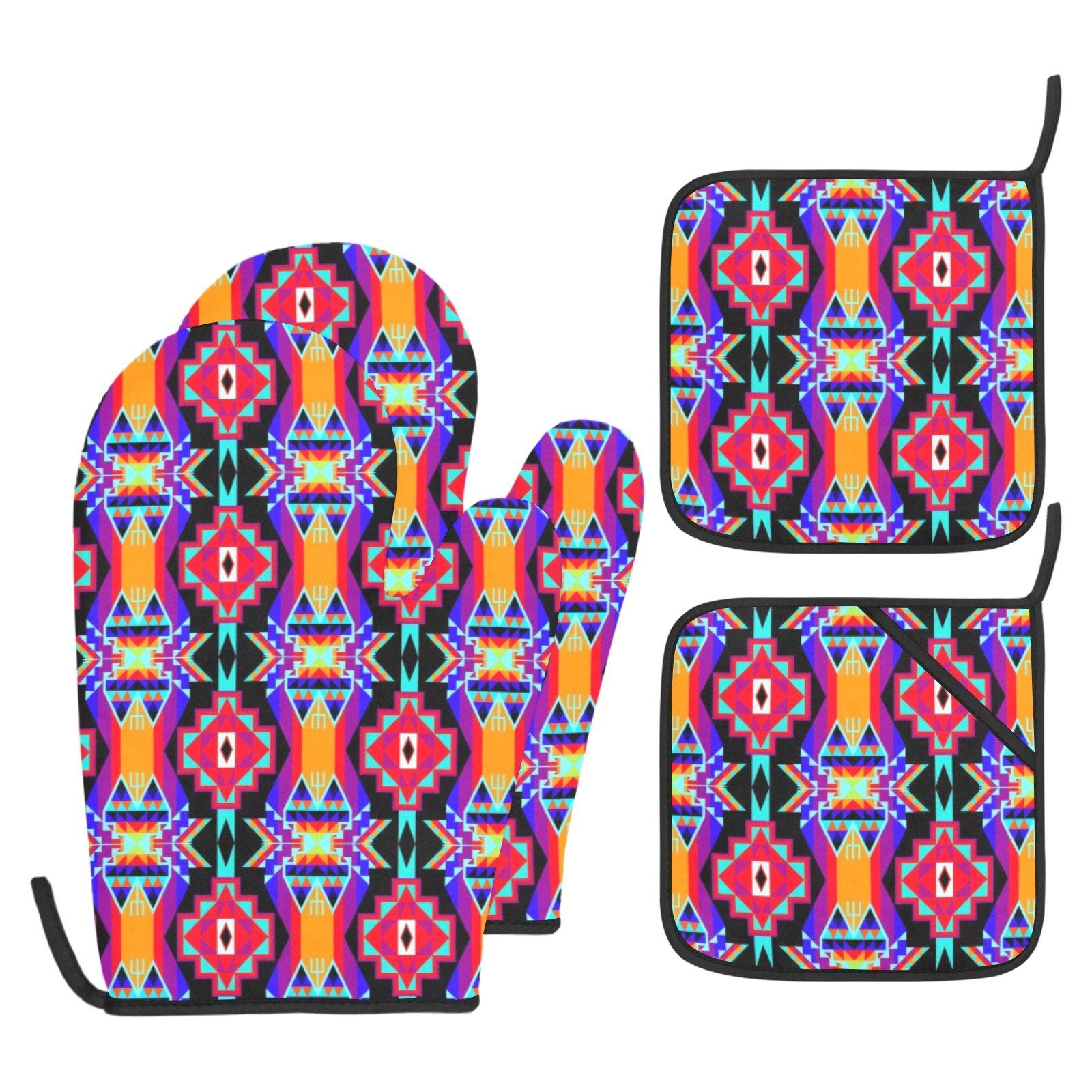 Fancy Bustle Oven Mitt & Pot Holder Oven Mitt & Pot Holder e-joyer