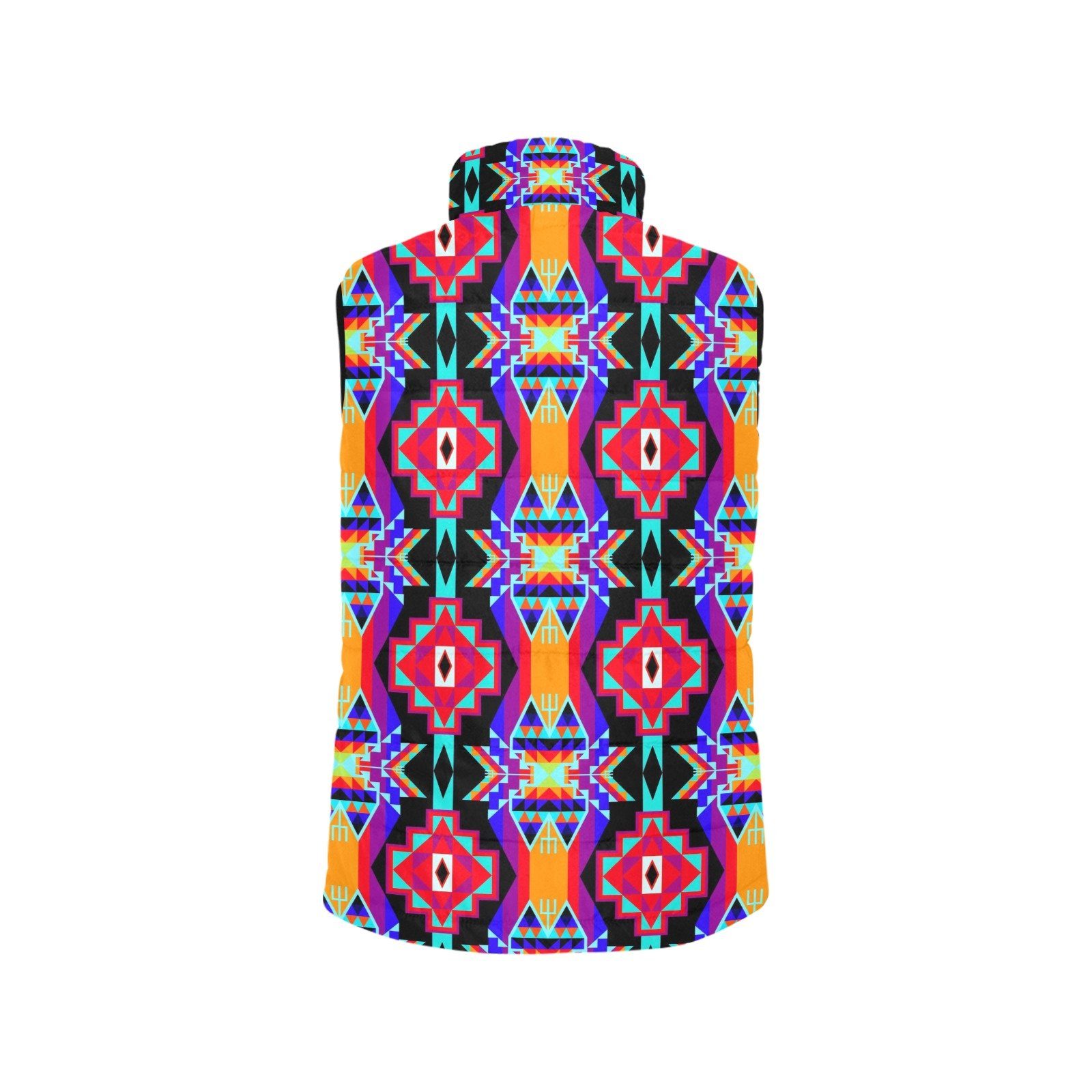 Fancy Bustle Women's Padded Vest Jacket (Model H44) Women's Padded Vest Jacket (H44) e-joyer