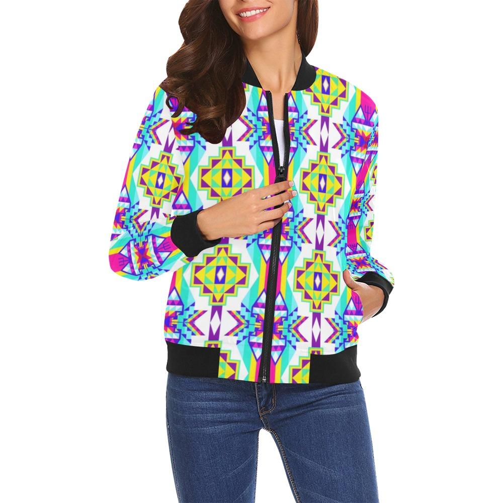 Fancy Champion All Over Print Bomber Jacket for Women (Model H19) All Over Print Bomber Jacket for Women (H19) e-joyer