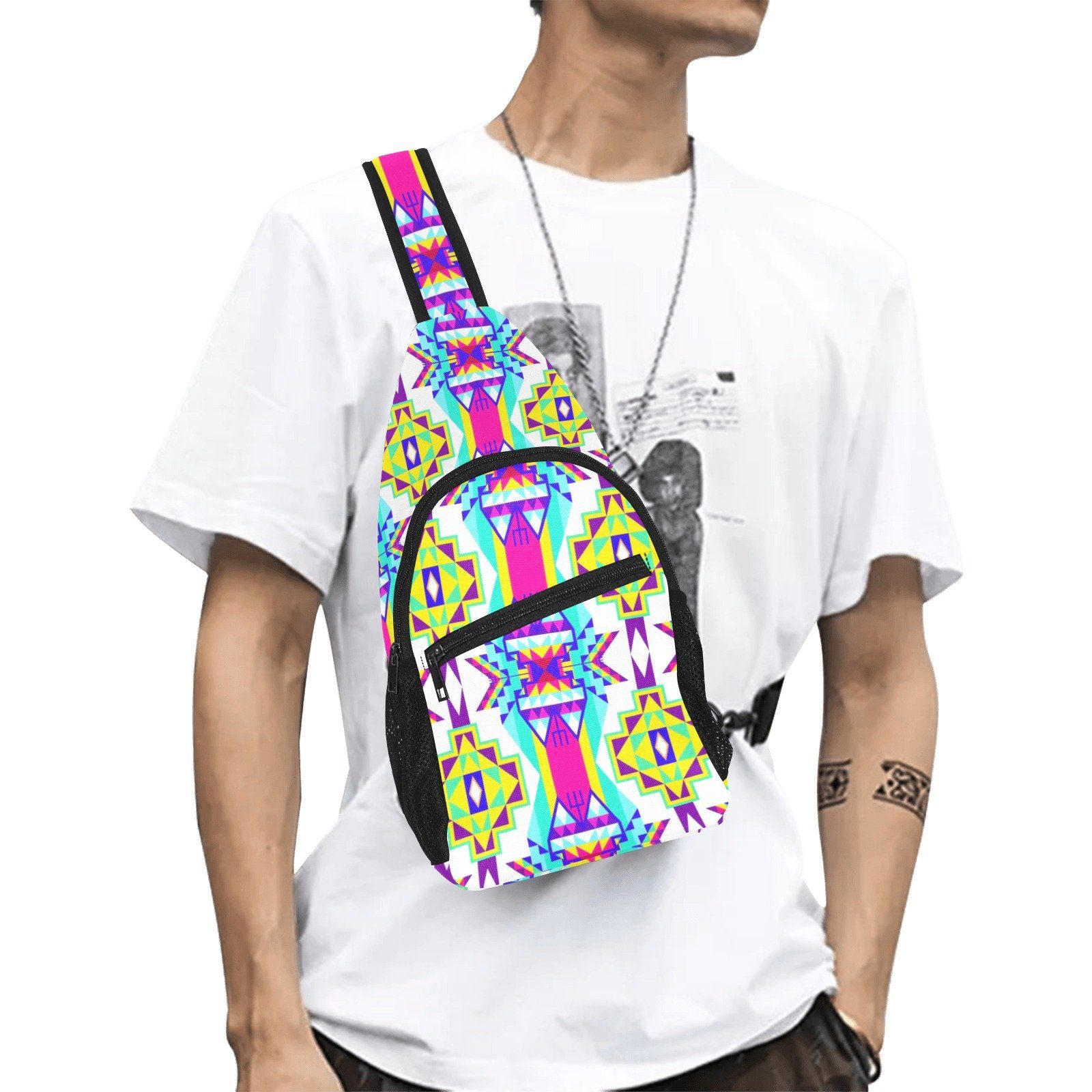 Fancy Champion All Over Print Chest Bag (Model 1719) All Over Print Chest Bag (1719) e-joyer