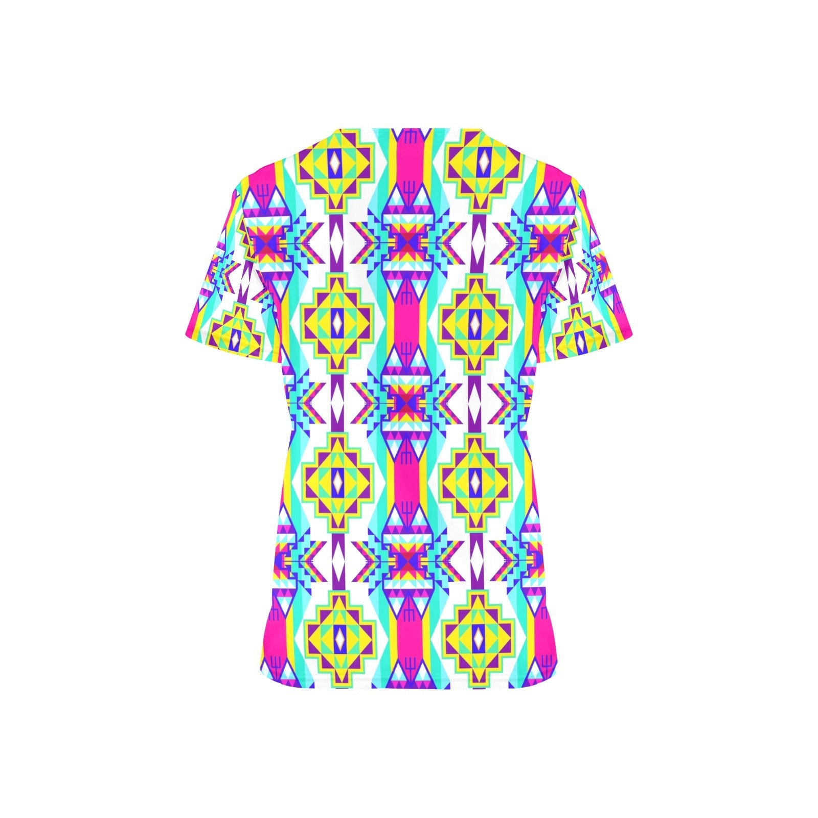 Fancy Champion All Over Print Scrub Top Scrub Top e-joyer