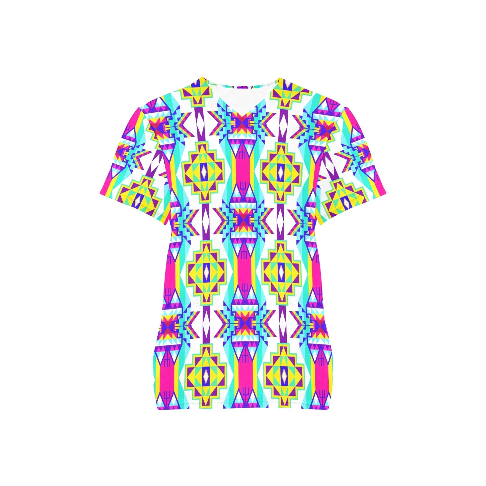 Fancy Champion All Over Print Scrub Top Scrub Top e-joyer