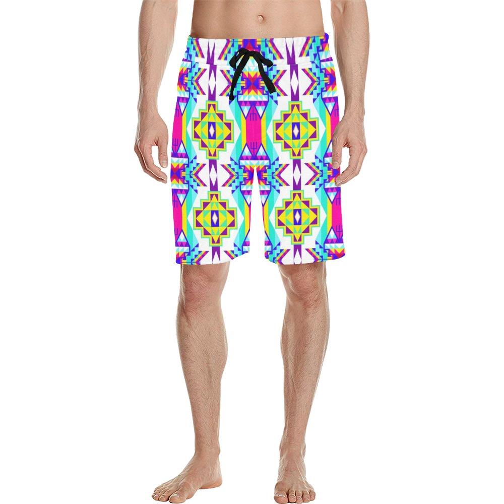 Fancy Champion Men's All Over Print Casual Shorts (Model L23) Men's Casual Shorts (L23) e-joyer
