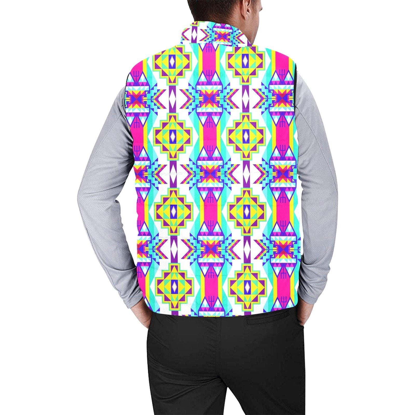 Fancy Champion Men's Padded Vest Jacket (Model H44) Men's Padded Vest Jacket (H44) e-joyer