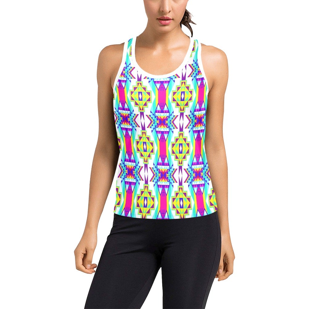 Fancy Champion Women's Racerback Tank Top (Model T60) Racerback Tank Top (T60) e-joyer